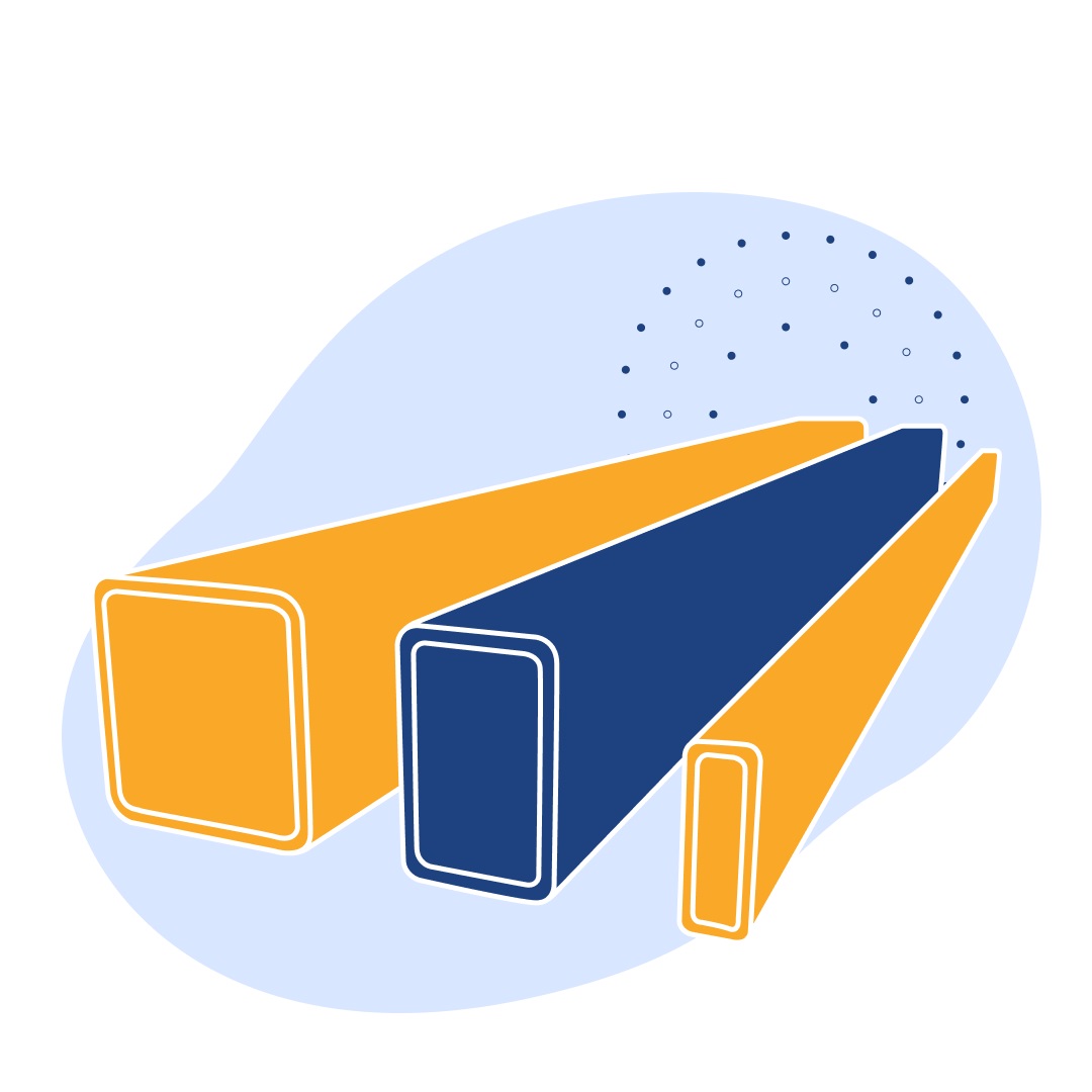 Труба профильная нержавеющая прямоугольная 25х15х0.8 мм AISI 304