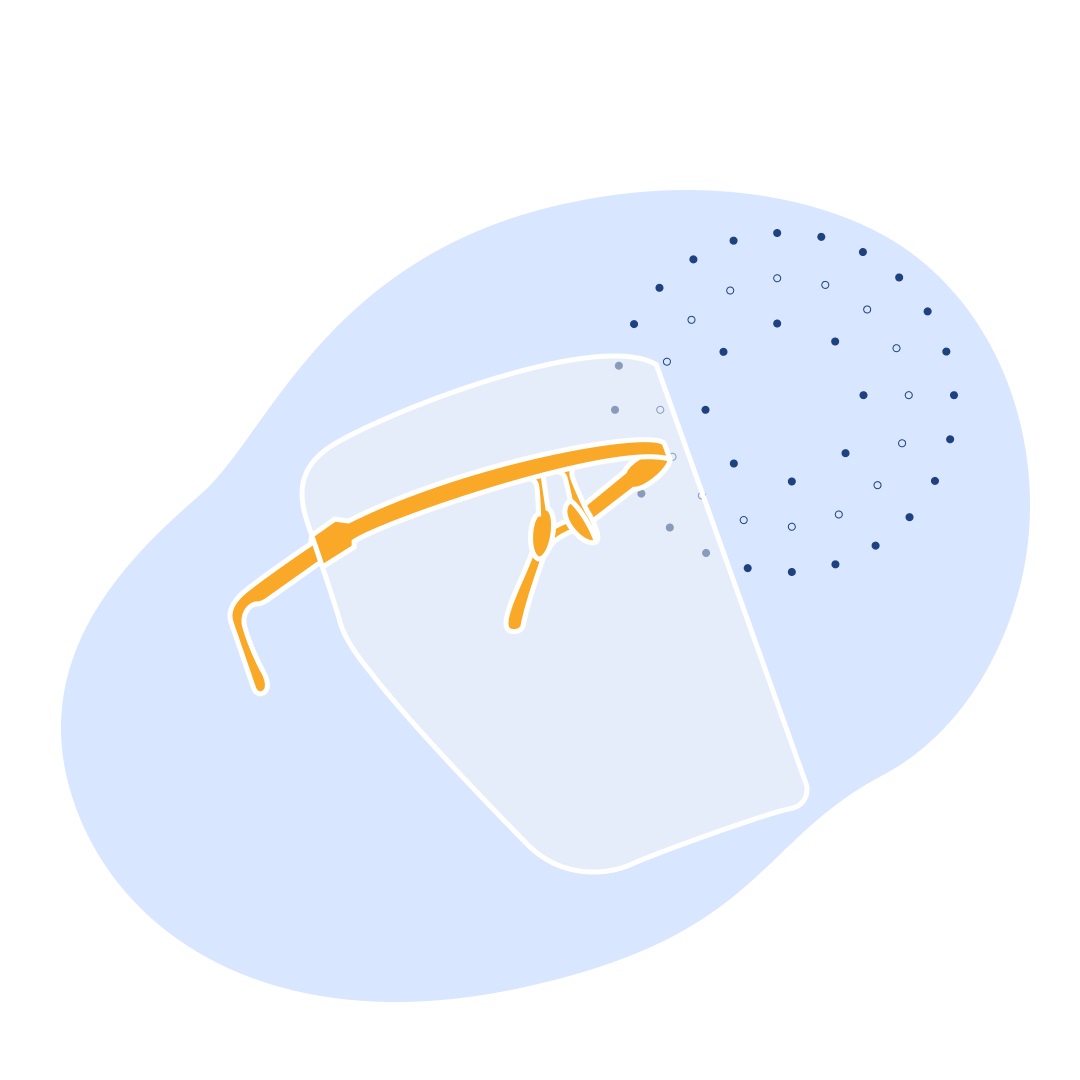 Защитный экран модель 5891 прозрачный (РС)